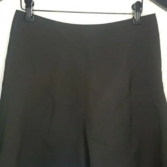 Express Design Studio Black A Line Circle Skirt Zip Back Women's Size 6 Y2K 90s - Picture 2 of 12